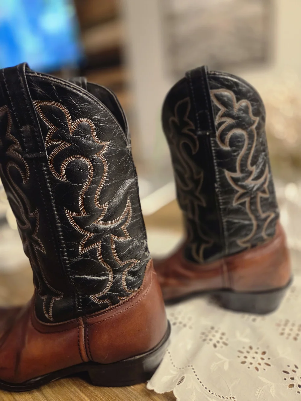 Laredo Mens Nashville Pointed Toe Cowboy Mid Calf Dress Boots Size 9.5 EW